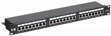 Патч-панель ITK 1U категория 6 STP 24 порта (Dual)