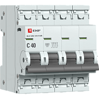 EKF Автоматический выключатель 4P 40А (C) 6кА ВА 47-63N PROxima (M636440C)