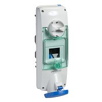 SCHNEIDER ELECTRIC ПАНЕЛЬНАЯ РОЗЕТКА UNIKA DIN 63A 3P-E 200-250 IP 65 (PKB63U524)
