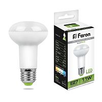 FERON Лампа светодиодная LED зеркальная 11вт Е27 R63 белый (LB-463) (25511)