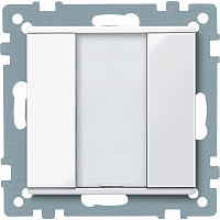 SCHNEIDER ELECTRIC SM Выключатель однокнопочный PLUS белый MTN617125 (MTN617125)