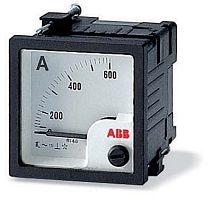 ABB Амперметр постоянного тока AMT2-A2/48 без шкалы включение через шунт 60 мВ (16074723)