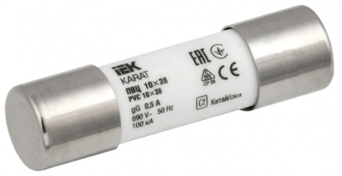 IEK Плавкая вставка цилиндрическая ПВЦ 10х38 0,5А KARAT  (MFL10-D05)