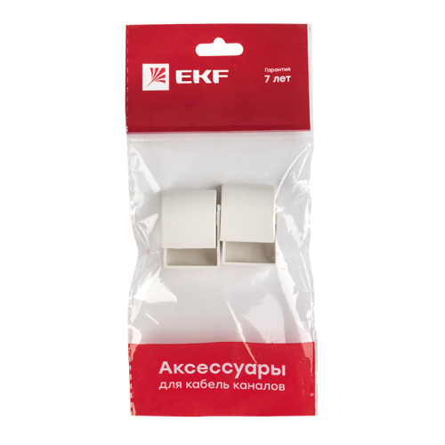 EKF Заглушка  (25х16)  (4 шт) Plast Белый (ecw-25-16x4) фото 4