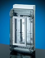 HENSEL Бокс для счетчика и 12 модулей 583x295x182 пластиковый без клеммы PE-N эластичные мембраны прозрачная пломбируемая крышка (KV 9338)