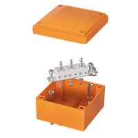 DKC Коробка пластиковая FS с гладкими стенками и клеммниками  IP56 100х100х50мм  5р  450V 10A  6мм.кв. (FSB10506)