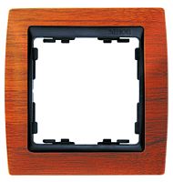 SIMON Рамка на 1 пост, S82, вишня - графит (82815-61)