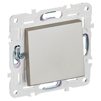 IEK SKANDY Выключатель 1-клавишный перекрестный 10А SK-V03Sh шампань  (SK-V13-0-10-K37)