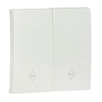 EKF Валенсия лицевая панель выключателя 2-кл. проходного 10А жемчуг EKF PROxima (ESV10-L-027-50)