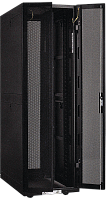 ITK Шкаф серверный 19дюйм 42U 800х1000 мм передня  двухстворчатая перф дверь задняя перф черный
