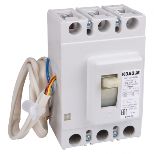 KEAZ Выключатель автоматический ВА04-36-341810-80А-1000-690АС-НР24АС/DC-УХЛ3-КЭАЗ (272710)