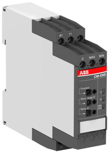 ABB Реле контроля уровня жидкости CM-ENS.31P наполнение/слив  (чувствительность 0.1-1000кОм задержка сра (1SVR740850R0300)