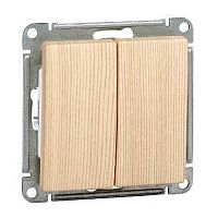 SCHNEIDER ELECTRIC W59 Переключатель двухклавишный, 10АХ, механизм, сосна (VS610-256-7-86)