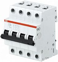 ABB Выключатель автоматический четырехполюсный 100А BS204 6кА  (S204 B100)  (2CDS254001R0825)