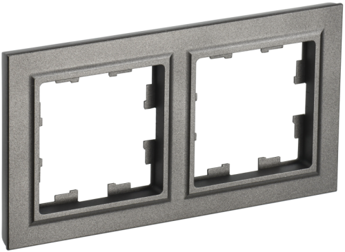 BRITE Рамка 2 поста РУ-2-БрШ шампань (BR-M22-K37)
