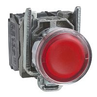 SCHNEIDER ELECTRIC Кнопка красная возвратная для BA9s 22мм до 250В с подсветкой (XB4BW3465)