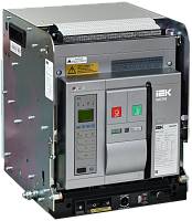 IEK Воздушный автоматический выключатель переменного тока ВА77 выдвижного исполнения 3 полюса типоразмер D 65кА 2500А EA с набором аксессуаров: мотор привод катушка включения катушка отключения MASTER IE (MI-ACB10-3WD-065-2500-ACF)