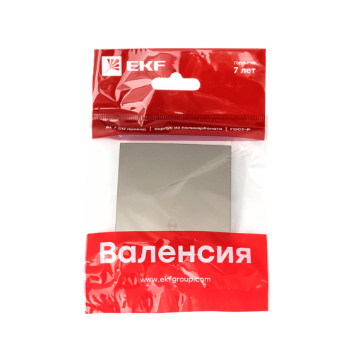 EKF Валенсия лицевая панель выключателя проходного 1-кл. 10А кашемир EKF PROxima (ESV10-L-025-40) фото 3