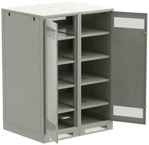 IEK Шкаф LINEA B (пустой) 1700х1200х950мм двустворчатая металлическая дверь серый (LB35-17H29-2M)