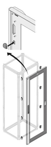 ABB Дверь стеклянная IP40 24 DIN 2000x600мм (1STQ007338A0000)