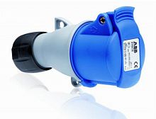 ABB Розетка кабельная 16А 2Р+E IР44 переносная 250В ICAT  (216-C6)  (2CMA193521R1000)
