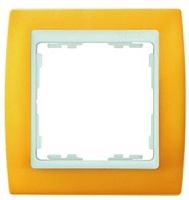SIMON Рамка на 2 поста, S82, желтая - белый (82622-62)