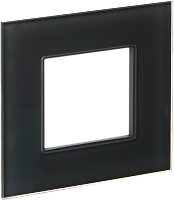 IEK SKANDY Рамка 1-местная SK-F21G стекло графит  (SK-M12-G-K53)
