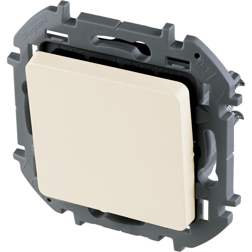 LEGRAND INSPIRIA Переключатель промежуточный одноклавишный   для скрытого монтажа, цвет ;Слоновая кость, номинальный ток 10 А, напряжение ~250В (673681) фото 3