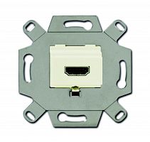 ABB Механизм HDMI-розетки/разъема 20п HDMI-type A Full HD бежевый  (0261/31-500)  (2CKA000230A0430)