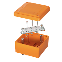 DKC Коробка пластиковая FS с гладкими стенками и клеммниками  IP56 100х100х50мм  6р  450V 6A  4мм.кв (FSB10604)