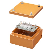 DKC Коробка стальная FS с гладкими стенками и клеммниками  IP66 150х150х80мм 5р  450V 20A 10мм.кв (FSB30510)