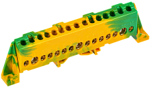 IEK TEKFOR Шина PE земля в комбинированном DIN-изоляторе Стойка 8х12-15-ЖЗ  (TF-NN20-15-DP-K52)
