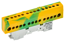 IEK TEKFOR Шина PE земля изолированная на универсальном держателе 8х12-12-ЖЗ  (TF-NN20-12-KL-K52)