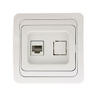 EKF Лондон Розетка телефонная Phone белая (EET01-034-10)