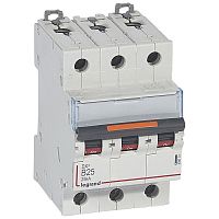 LEGRAND Выключатель автоматический трехполюсный 25А B DX3 25kА (409731 )