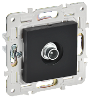 IEK SKANDY Розетка TV проходная SK-A17Bl черный  (SK-A10-P-K02)
