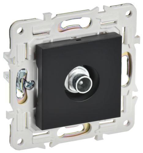 IEK SKANDY Розетка TV проходная SK-A17Bl черный (SK-A10-P-K02) IEK SKANDY Розетка TV проходная SK-A17Bl черный (SK-A10-P-K02)