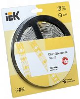 IEK Лента светодиодная LEDх30/м 5м 7.2w/m 12в теплый белый (LSR2-1-030-20-1-05)