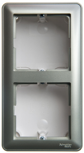SCHNEIDER ELECTRIC W59 коробка подъемная для наружного монтажа с рамкой 2-местная, шампань (KP-252-48) SCHNEIDER ELECTRIC W59 коробка подъемная для наружного монтажа с рамкой 2-местная, шампань (KP-252-48)