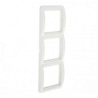 EKF Париж Рамка 3 поста вертикальная белая (ESM-V-303-10)