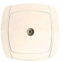 EKF Париж Розетка TV 75Ом 5-862МГц бежевая (ESA00-027-20)