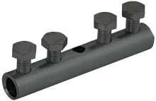 IEK Зажим соединительный прямой пруток-пруток 6-10мм оцинкованная сталь TD  (ZCC86-13-1-16)