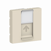 SCHNEIDER ELECTRIC Панель лицевая UNICA MODULAR RJ45 одиночная без коннектора 2 модуля антрацит (NU941144)
