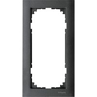 SCHNEIDER ELECTRIC M-Pure Рамка 2 поста без перегородки антрацит (MTN4025-3614)