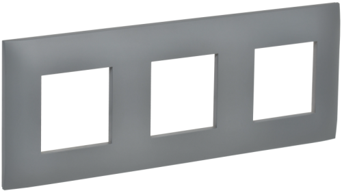 IEK SKANDY Рамка 3-местная SK-F03Gr серый  (SK-M32-K03)