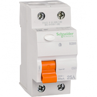 SCHNEIDER ELECTRIC Выключатель дифференциального тока (УЗО) 2п 25A 30мA ВД63 АС (11450)