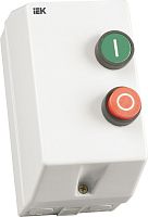 IEK Пускатель магнитный КМИ 9А катушка управления 220В АС IP54 с кнопками П+С РТИ-1314 (KKM16-009-220-00)