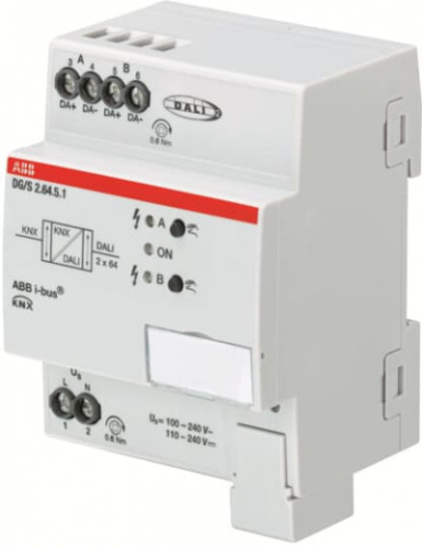 ABB Контроллер освещения DALI, цвет, 1 канал DG/S1.64.5.1 DALI (2CDG110274R0011)