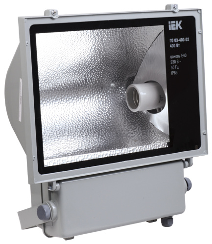 IEK Прожектор ГО03-400-02 400Вт E40 серый асимметричный IP65 (LPHO03-400-02-K03) IEK Прожектор ГО03-400-02 400Вт E40 серый асимметричный IP65 (LPHO03-400-02-K03)