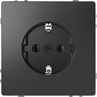 SCHNEIDER ELECTRIC Розетка D-Life 16А с заземляющим контактом без    шторок антрацит SD (MTN2301-6034)